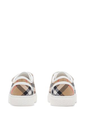 Sneakers with rips and check pattern BURBERRY KIDS | 8117797B9368